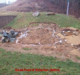 Small Pond & Waterfall / Before